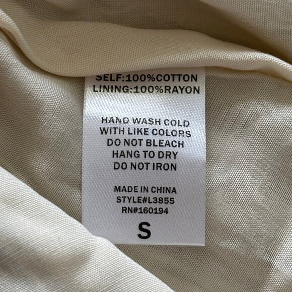 Women's Summer Dress Small Smocked Gingham Babydoll Puff Sleeves By Together - Picture 10 of 13